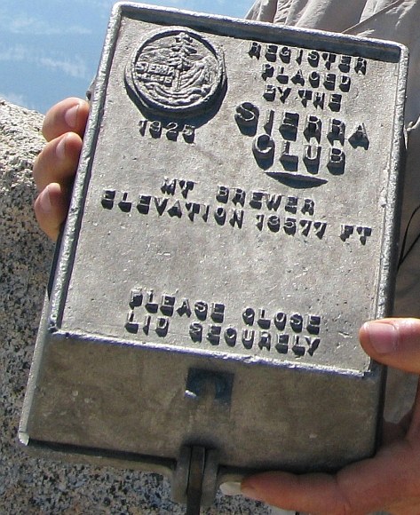 A Summit register box now missing.